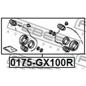 Ремкомплект тормозного суппорта FEBEST 0175-GX100R