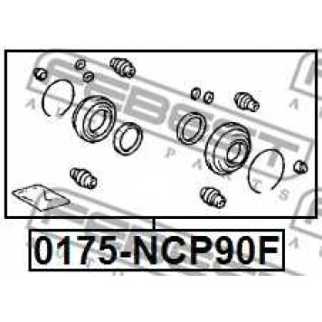 Ремкомплект тормозного суппорта FEBEST 0175-NCP90F