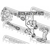 Поршень корпуса скобы тормоза FEBEST 0176-AGV10F-KIT