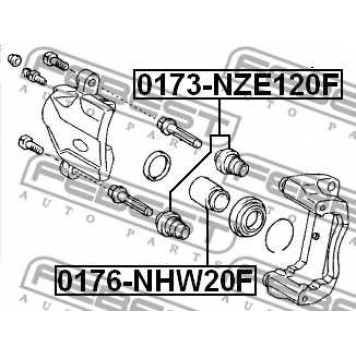 Поршень корпуса скобы тормоза FEBEST 0176-NHW20F