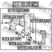 Поршень корпуса скобы тормоза FEBEST 0176-UZJ100R
