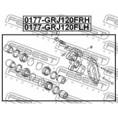 Тормозной суппорт FEBEST 0177-GRJ120FRH