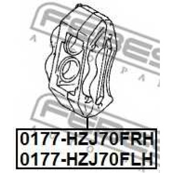 Тормозной суппорт FEBEST 0177-HZJ70FRH