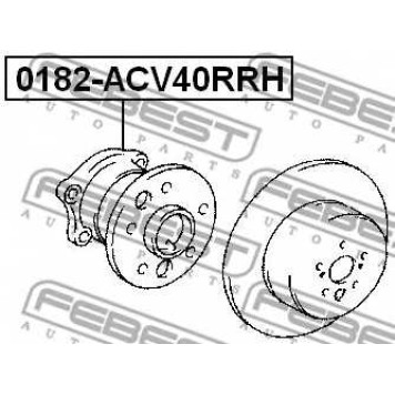 Ступица колеса FEBEST 0182-ACV40RRH-1