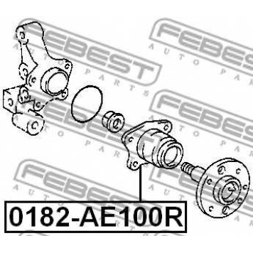 Ступица колеса FEBEST 0182-AE100R
