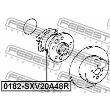 Ступица колеса FEBEST 0182-SXV20A48R-1