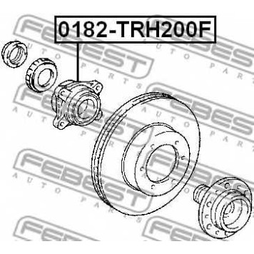 Ступица колеса FEBEST 0182-TRH200F
