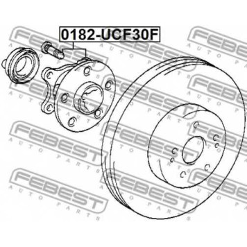 Ступица колеса FEBEST 0182-UCF30F