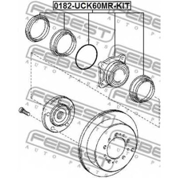 Ступица колеса FEBEST 0182-UCK60MR-KIT-1