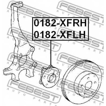Ступица колеса FEBEST 0182-XFLH