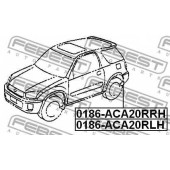 Монтажный комплект, крыло FEBEST 0186-ACA20RLH