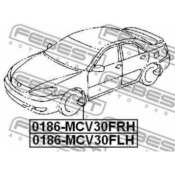 Монтажный комплект, крыло FEBEST 0186-MCV30FRH