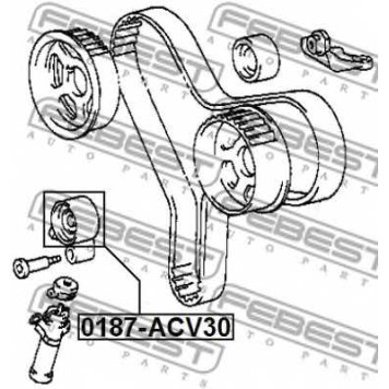 Натяжной ролик ременя ГРМ FEBEST 0187-ACV30-1