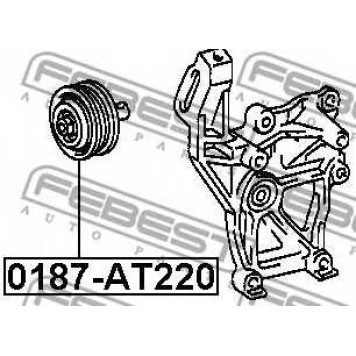 Натяжной ролик поликлинового ременя FEBEST 0187-AT220