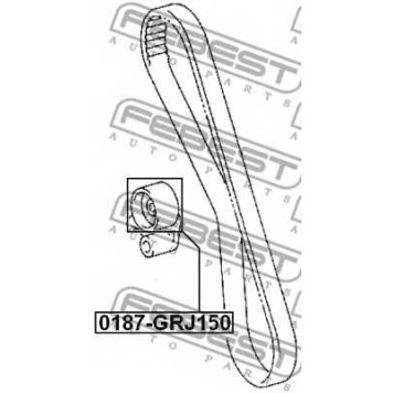Натяжной ролик ременя ГРМ FEBEST 0187-GRJ150