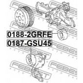 Паразитный / ведущий ролик поликлинового ременя FEBEST 0188-2GRFE