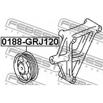 Паразитный / ведущий ролик поликлинового ременя FEBEST 0188-GRJ120