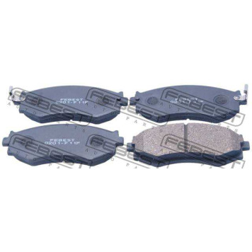 Колодки тормозные дисковые передний для INFINITI G20, M30 Convertible, M30 / NISSAN 200 SX, 240 SX, ALMERA, AVENIR, BLUEBIRD, PRAIRIE, PRIMERA, SKYLINE <b>FEBEST 0201-P11F</b>-1