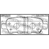 Колодки тормозные дисковые задний для INFINITI EX, FX, G, M35 / NISSAN 350 Z, 370 Z, ALTIMA, BLUEBIRD SYLPHY, CEFIRO, CUBE, ELGRAND, JUKE, LATIO, LEAF, MURANO, PATHFINDER, PULSAR, QASHQAI, QUEST, SENTRA, SERENA, SKYLINE, STAGEA, SYLPHY, TEANA, TIIDA, X-TR