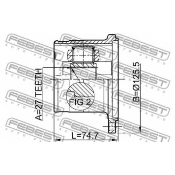 ШРУС внутренний перед прав/лев 0211-WD21-1