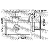 Шарнир приводного вала FEBEST 0211-Z51RH