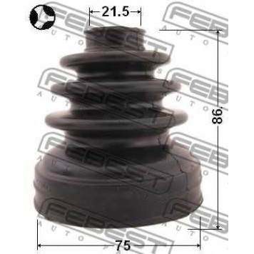 Пыльник приводного вала FEBEST 0215-P12QG16T