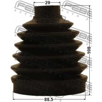 Пыльник приводного вала FEBEST 0217P-D40