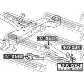 Несущий / направляющий шарнир FEBEST 0220-Y34