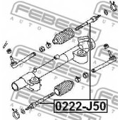 Осевой шарнир рулевой тяги FEBEST 0222-J50