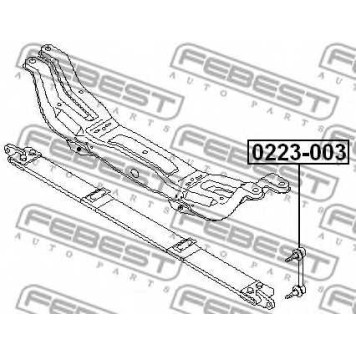 Тяга / стойка стабилизатора FEBEST 0223-003-1