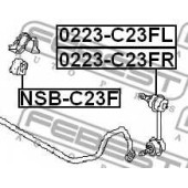 Тяга / стойка стабилизатора FEBEST 0223-C23FR