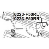 Тяга / стойка стабилизатора FEBEST 0223-F50RL