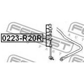 Тяга / стойка стабилизатора FEBEST 0223-R20R