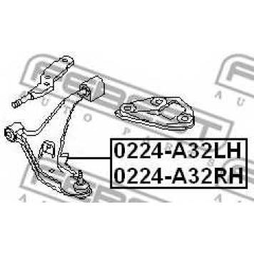 Рычаг независимой подвески колеса FEBEST 0224-A32LH