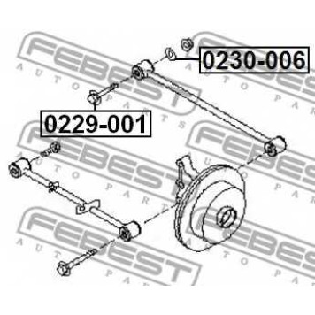 Болт регулировки развала колёс FEBEST 0229-001