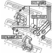 Направляющий болт корпуса скобы тормоза FEBEST 0274-A60F-KIT