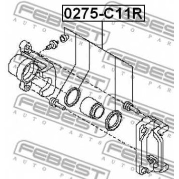 Ремкомплект тормозного суппорта FEBEST 0275-C11R