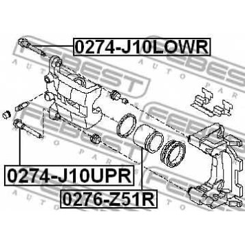 Поршень корпуса скобы тормоза FEBEST 0276-Z51R