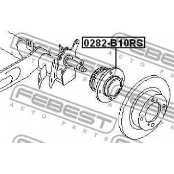 Ступица колеса FEBEST 0282-B10RS