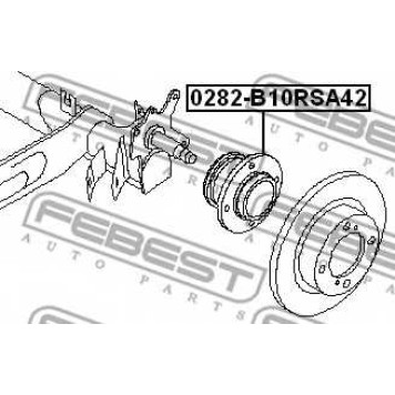 Ступица колеса FEBEST 0282-B10RSA42-1