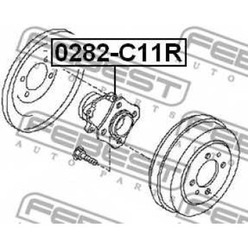 Ступица колеса FEBEST 0282-C11R
