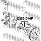 Ступица колеса FEBEST 0282-D40F