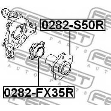 Ступица колеса FEBEST 0282-FX35R