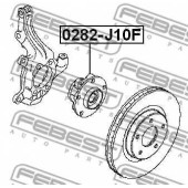 Ступица передняя FEBEST 0282J10F