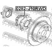 Ступица колеса FEBEST 0282-J10RWD
