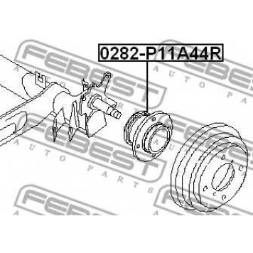 Ступица колеса FEBEST 0282-P11A44R