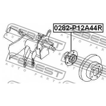 Ступица колеса FEBEST 0282-P12A44R-1