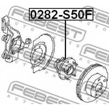Ступица колеса FEBEST 0282-S50F-1
