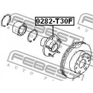 Ступица колеса FEBEST 0282-T30F
