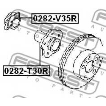 Ступица колеса FEBEST 0282-V35R